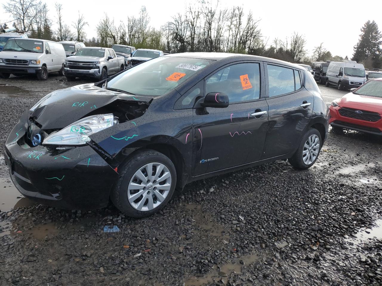 2016 Nissan Leaf Sv за продажба в Portland, OR - Front End