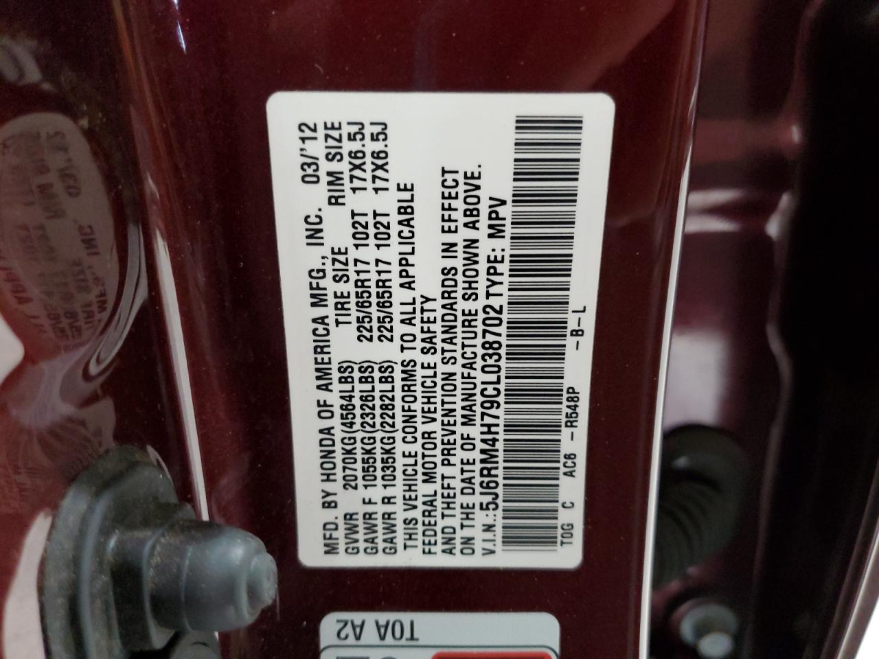 2012 Honda CR-V - Image 13