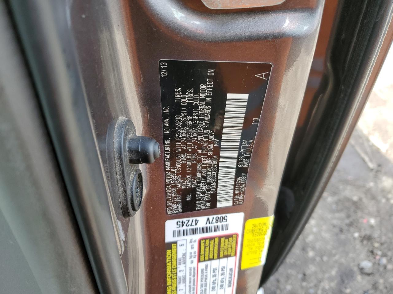 2014 Toyota Sienna - Image 13