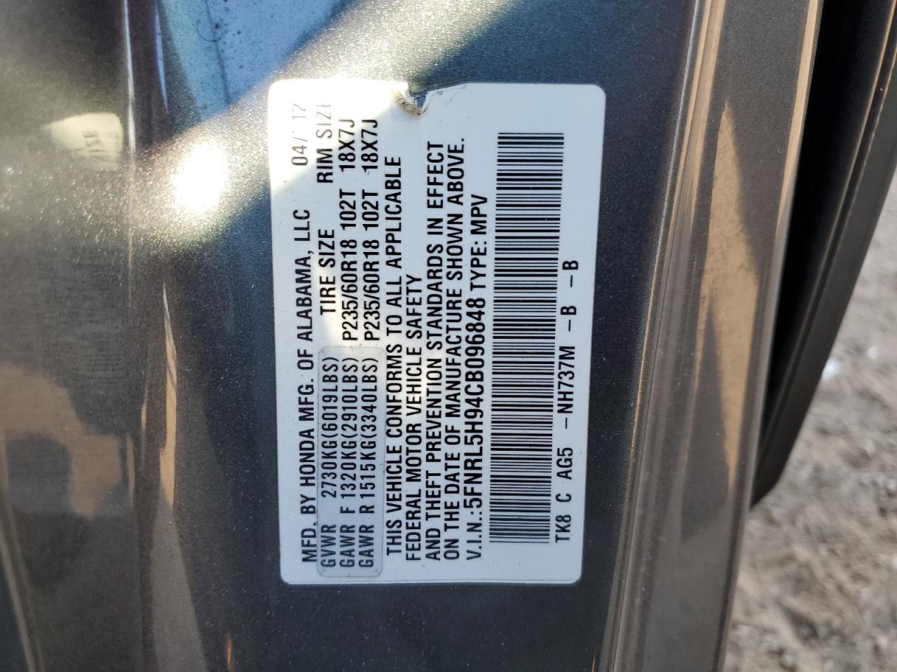 2012 Honda Odyssey - Image 15