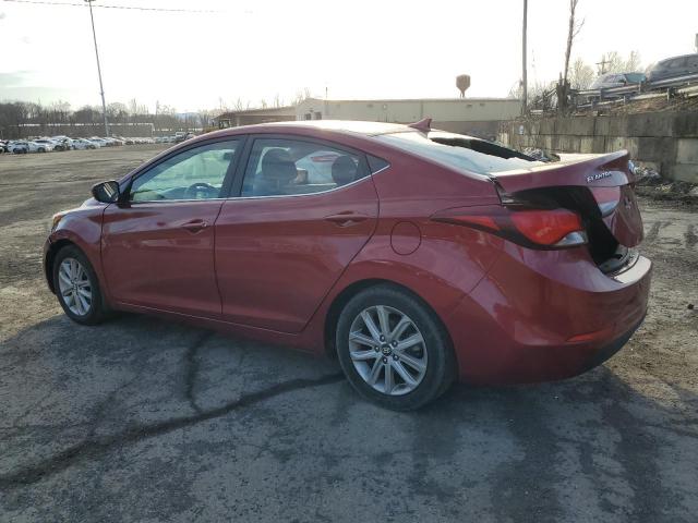  HYUNDAI ELANTRA 2015 Czerwony
