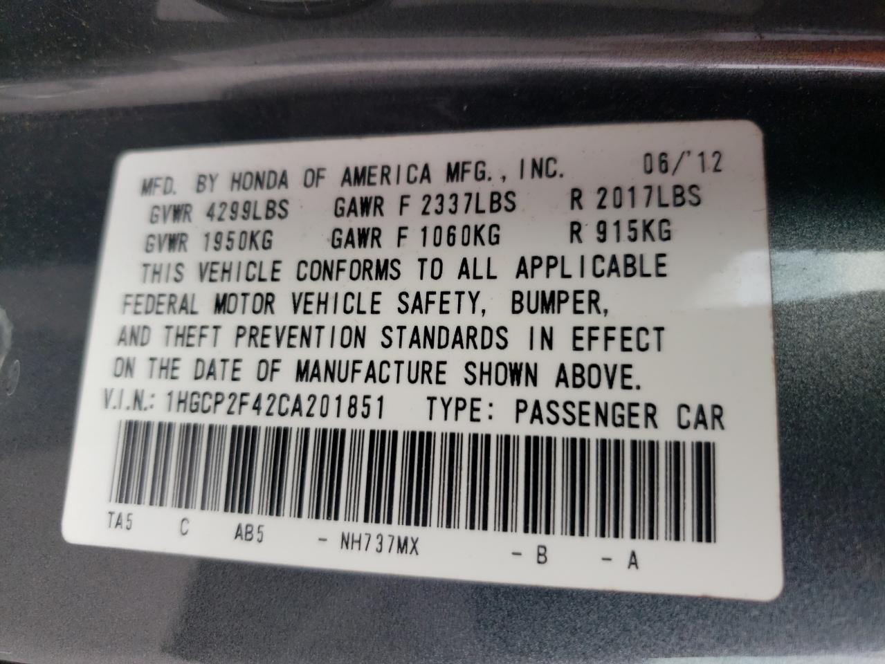 2012 Honda Accord - Image 14
