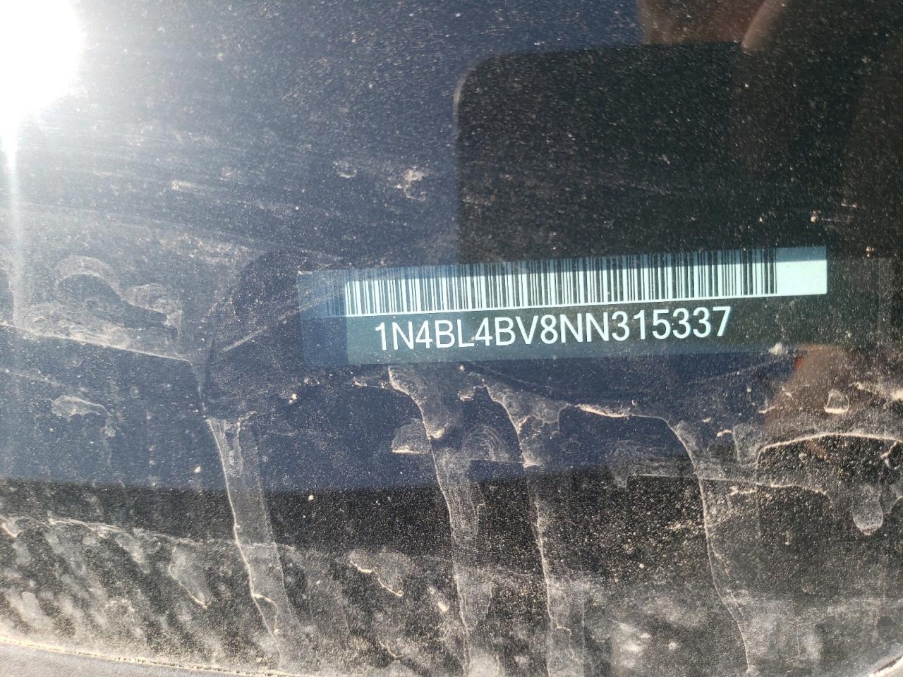 2022 Nissan Altima S VIN: 1N4BL4BV8NN315337 Lot: 60292575
