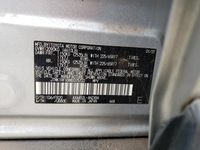2021 TOYOTA RAV4 LE