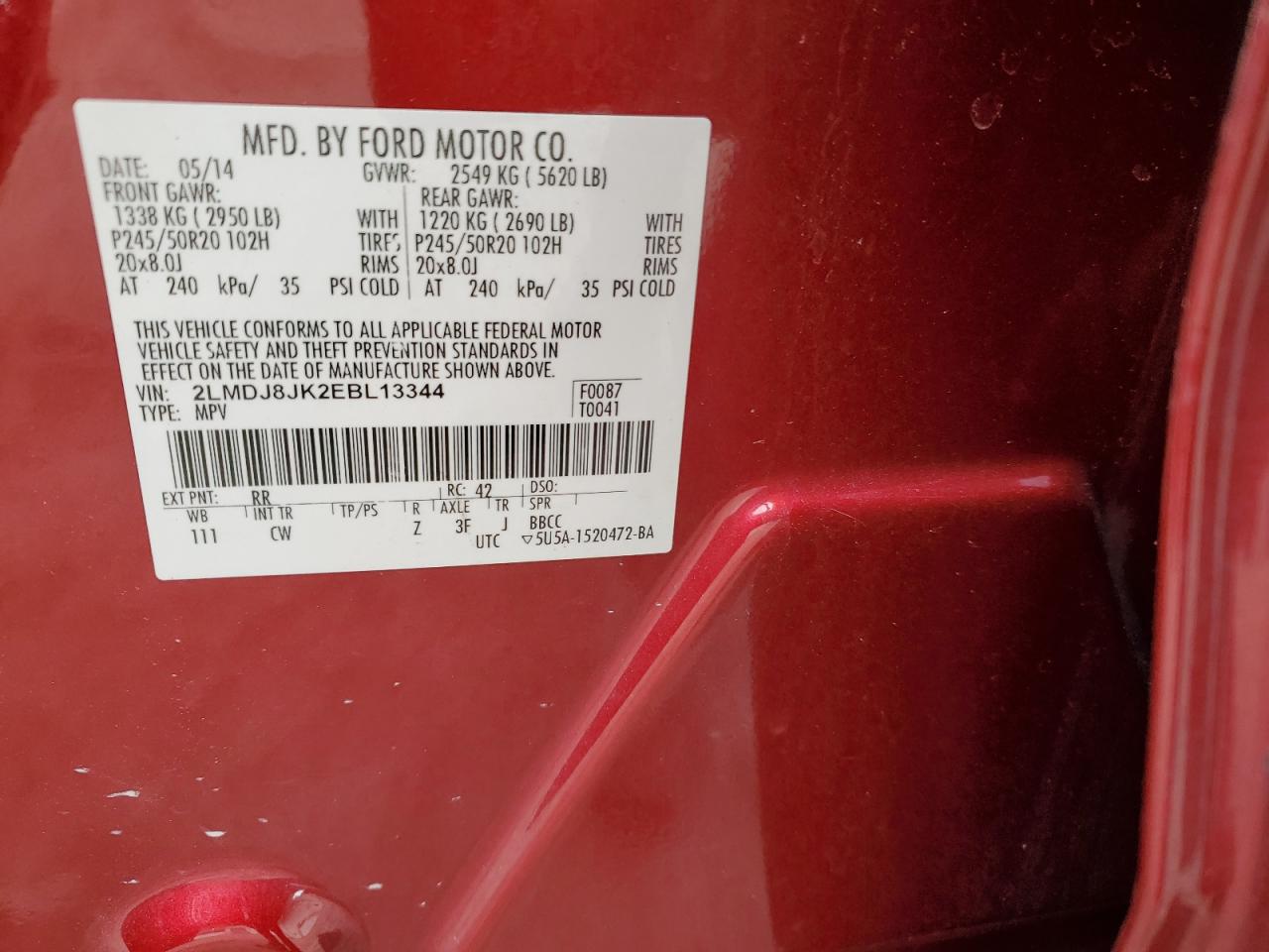 2014 Lincoln MKX - Image 13