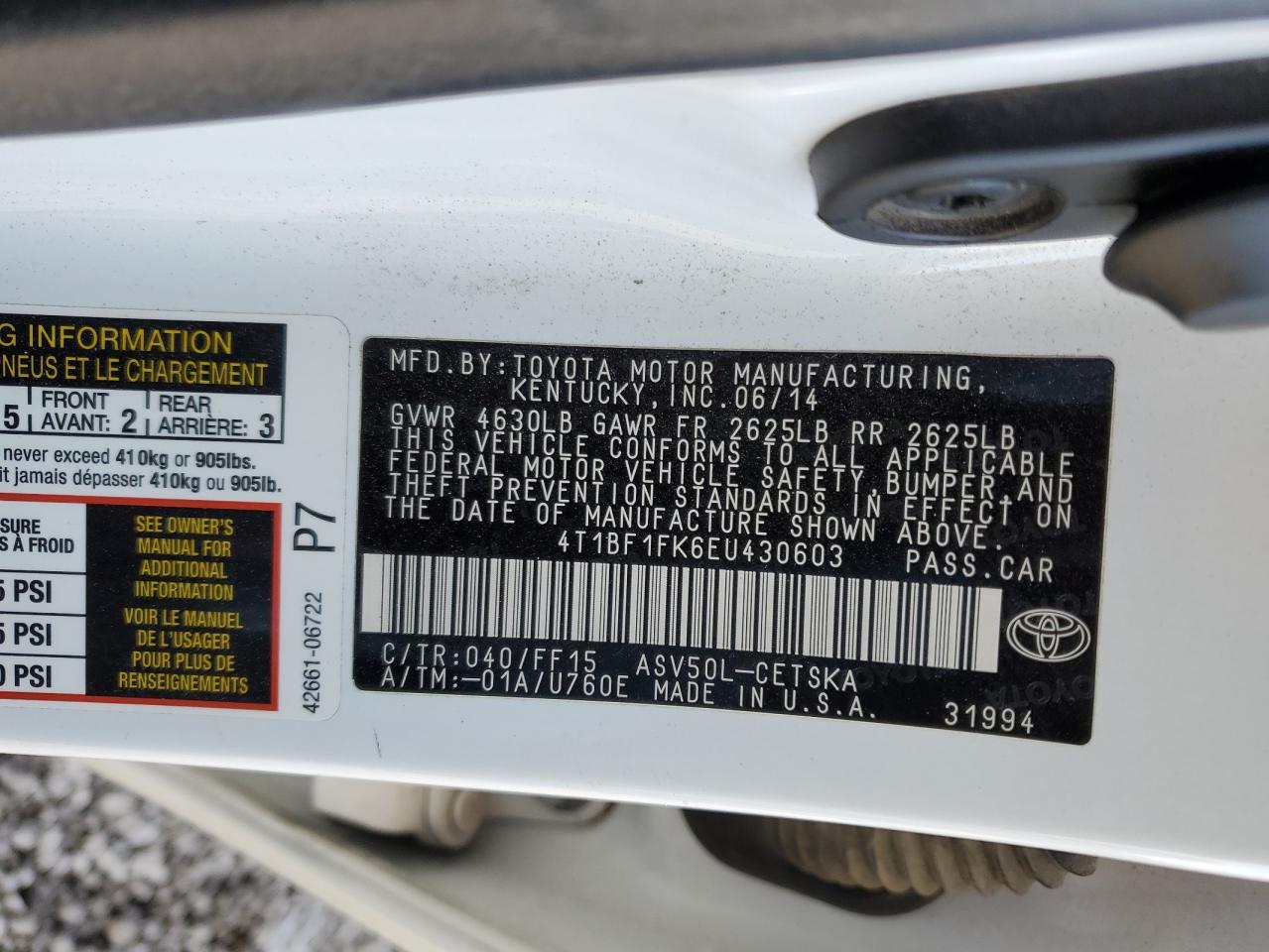 2014 Toyota Camry - Image 15