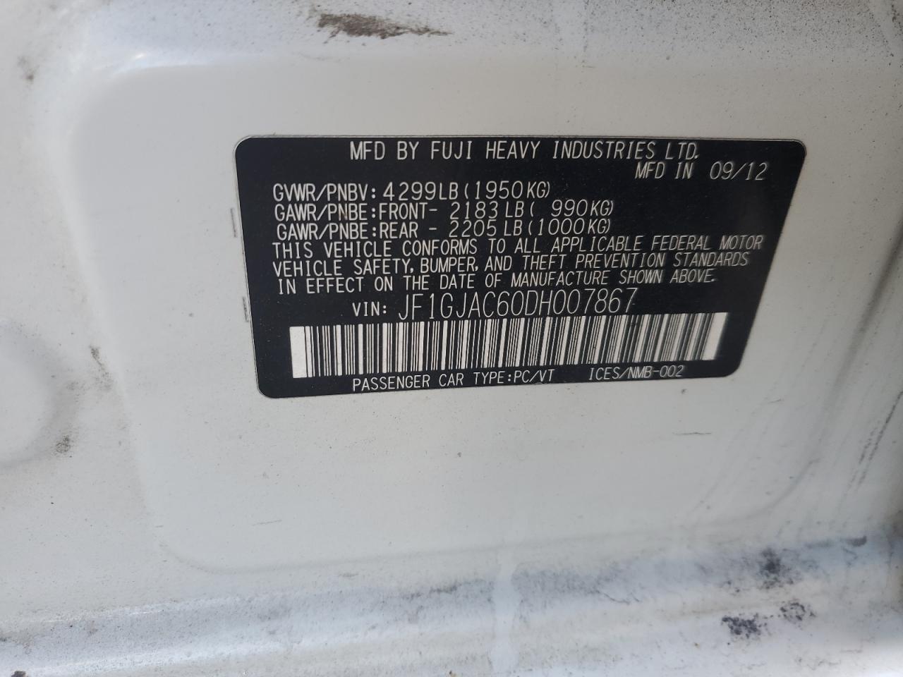 2013 Subaru Impreza - Image 12