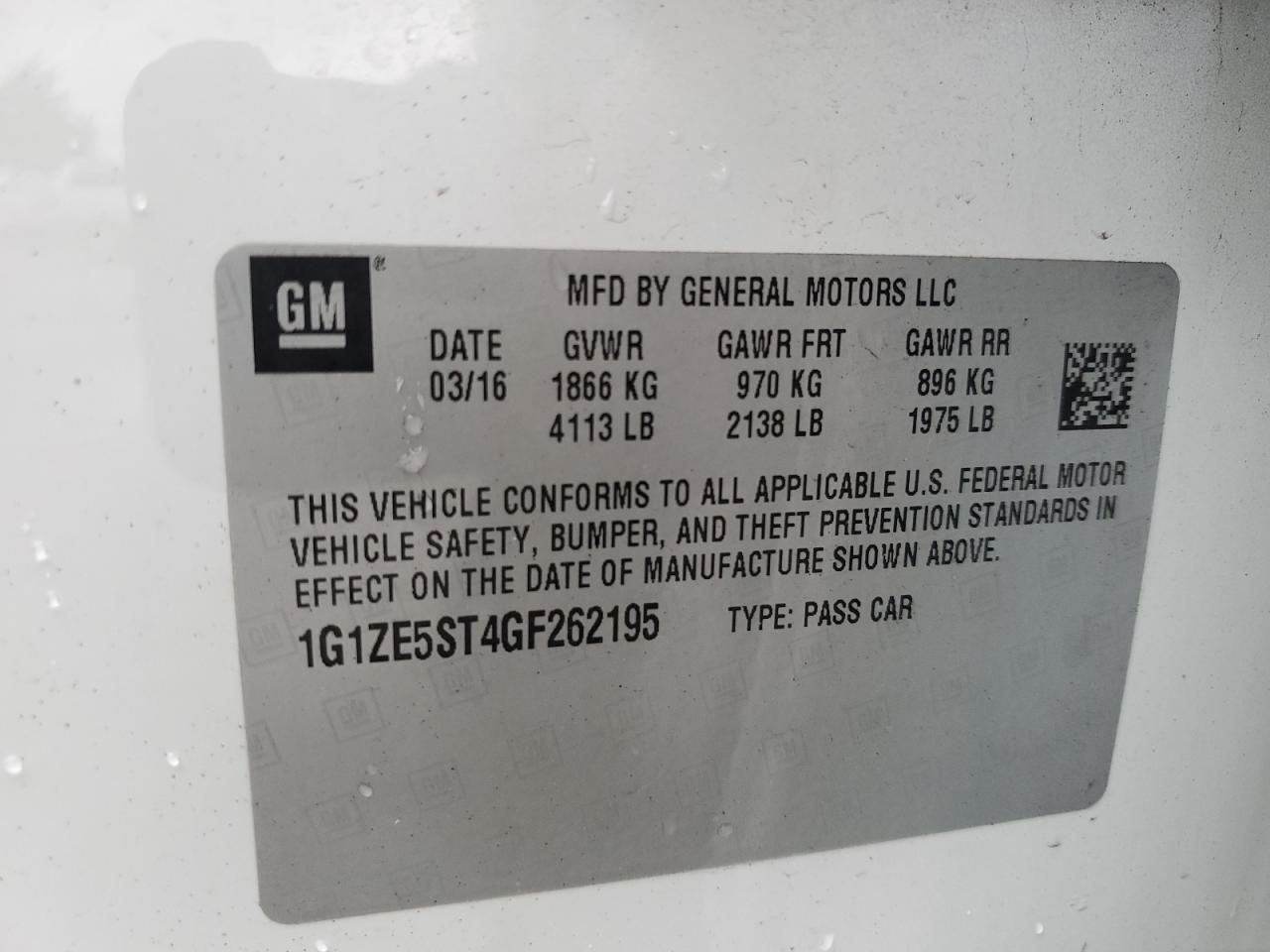 2016 Chevrolet Malibu - Image 12