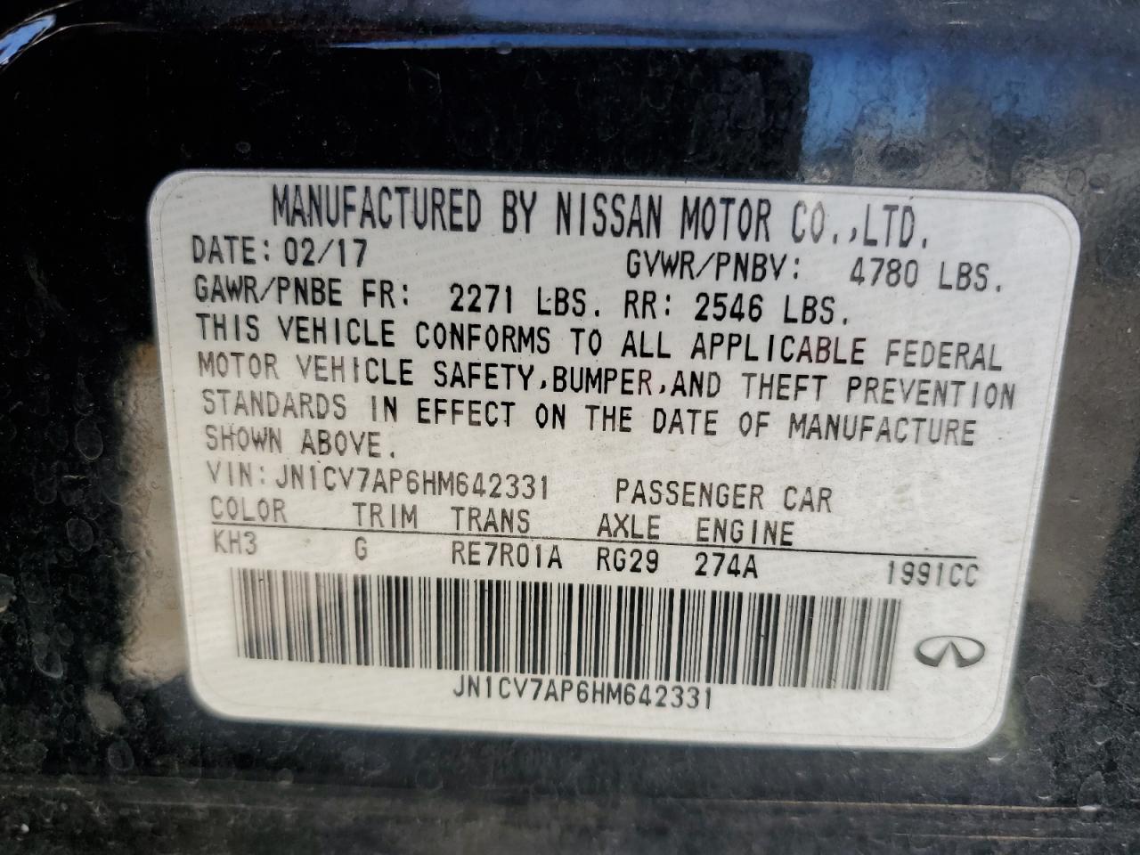 2017 Infiniti Q50 - Image 14