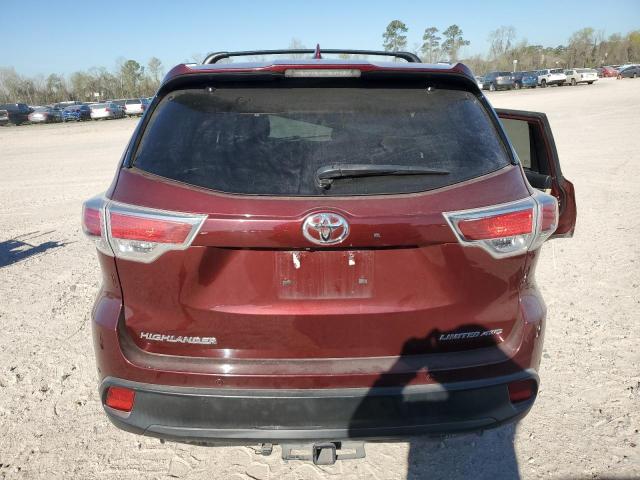  TOYOTA HIGHLANDER 2015 Bordowy