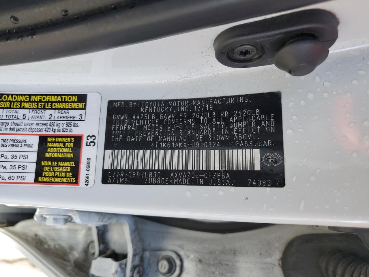 2020 Toyota Camry - Image 15