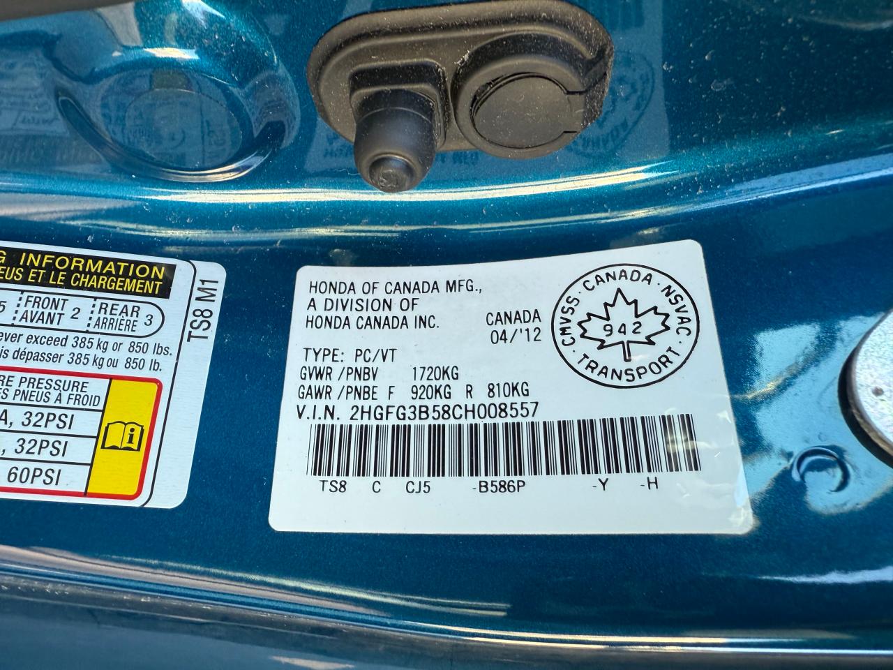 2012 Honda Civic - Image 10