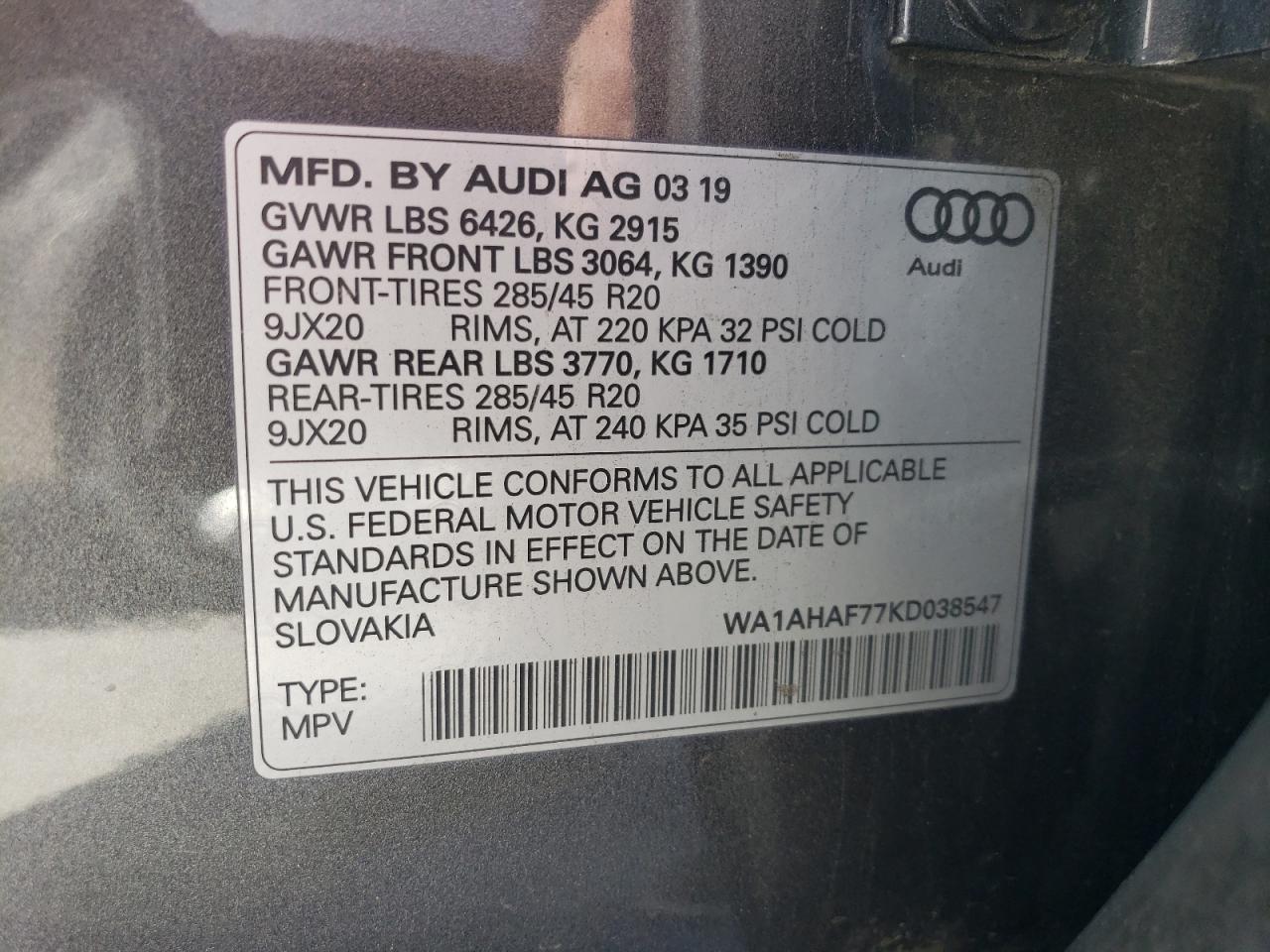 2019 Audi Q7 - Image 13
