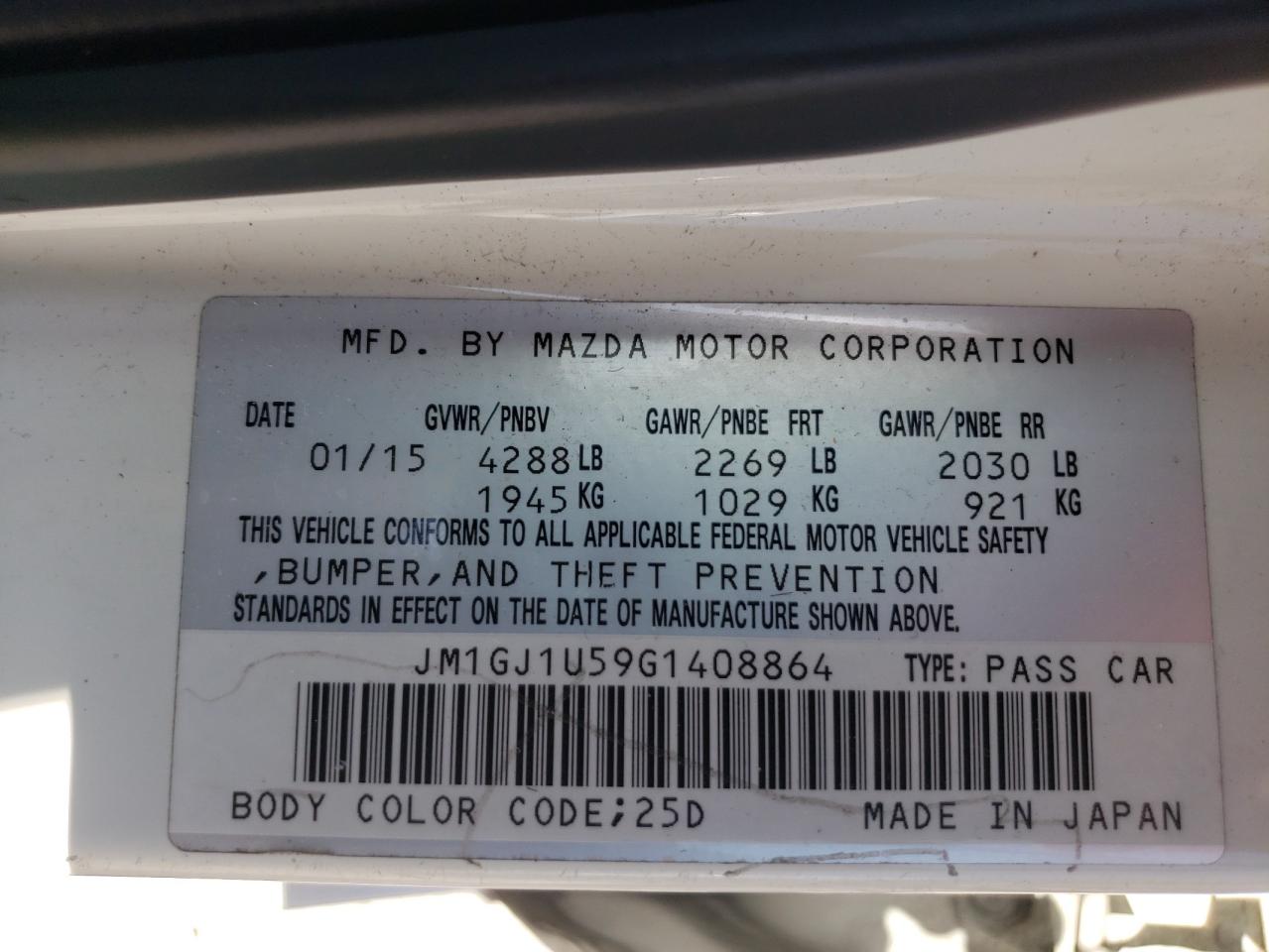 2016 Mazda 6 - Image 12