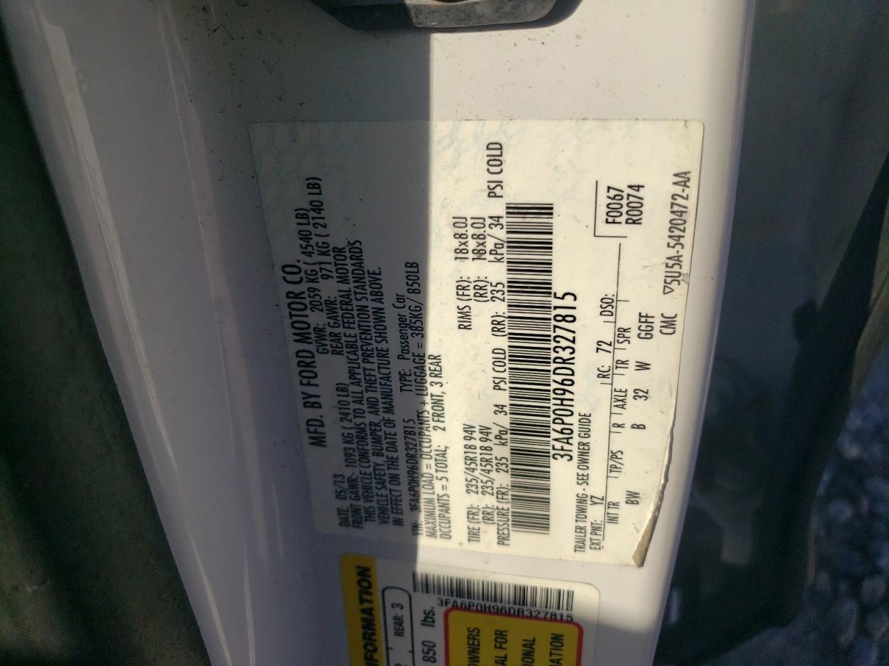 2013 Ford Fusion - Image 12