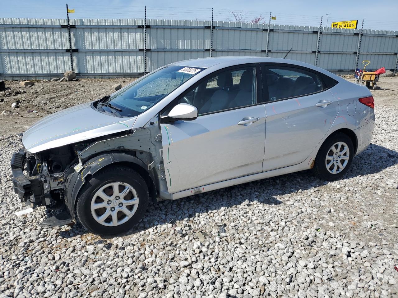 2013 Hyundai Accent Gls na sprzedaż w Cahokia Heights, IL - Front End