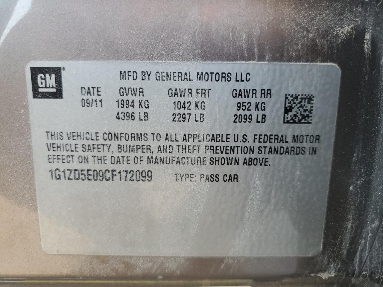 2012 Chevrolet Malibu - Image 12