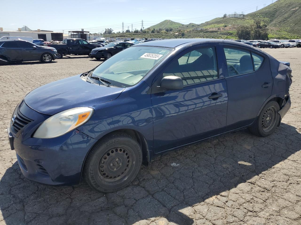 2014 Nissan Versa S იყიდება Colton-ში, CA - Rear End