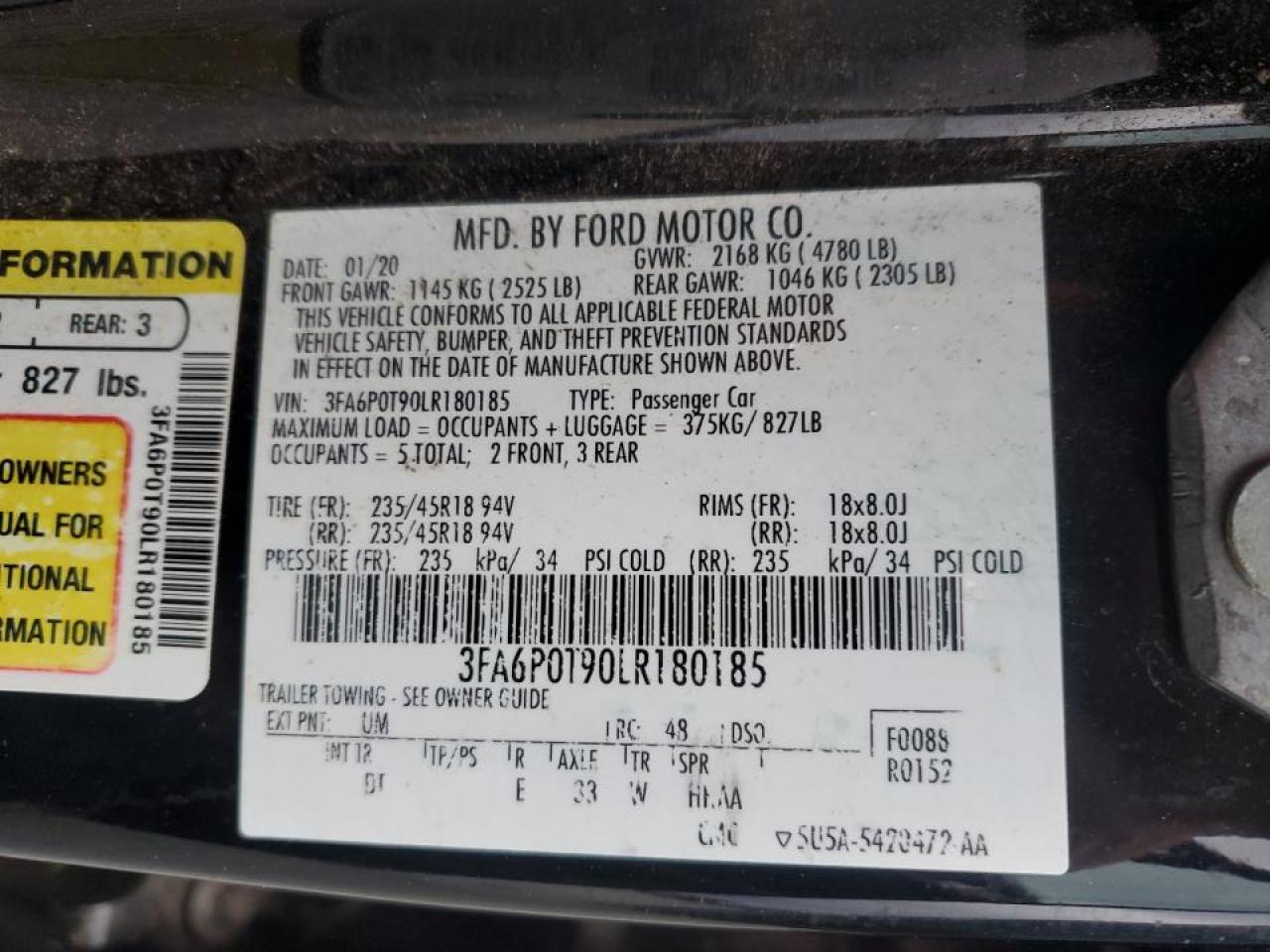2020 Ford Fusion - Image 14