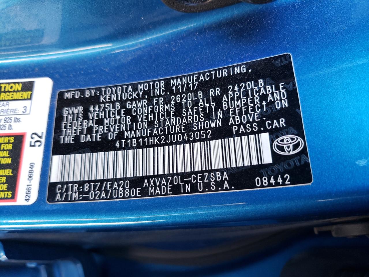 2018 Toyota Camry - Image 12