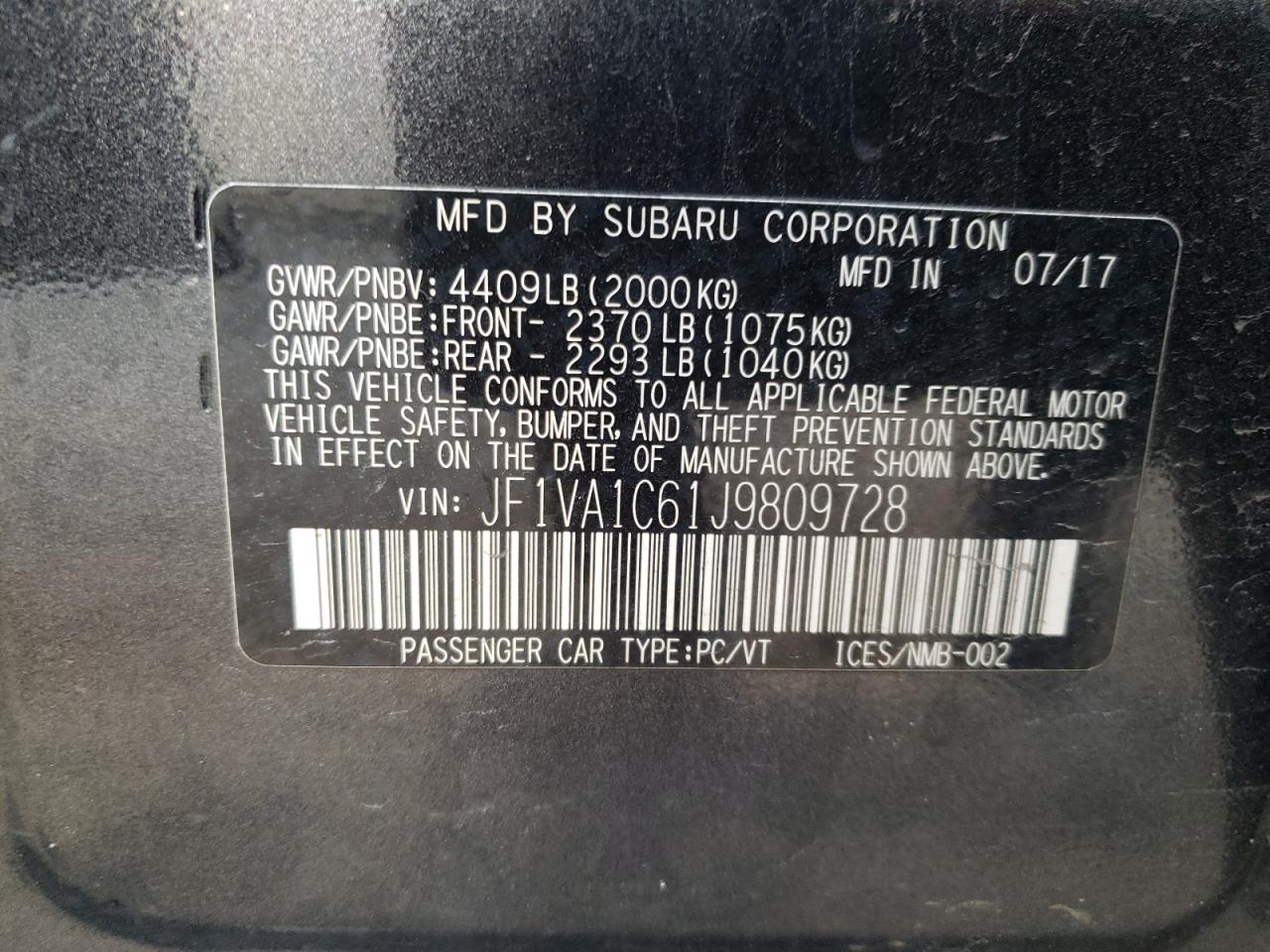 2018 Subaru WRX - Image 13