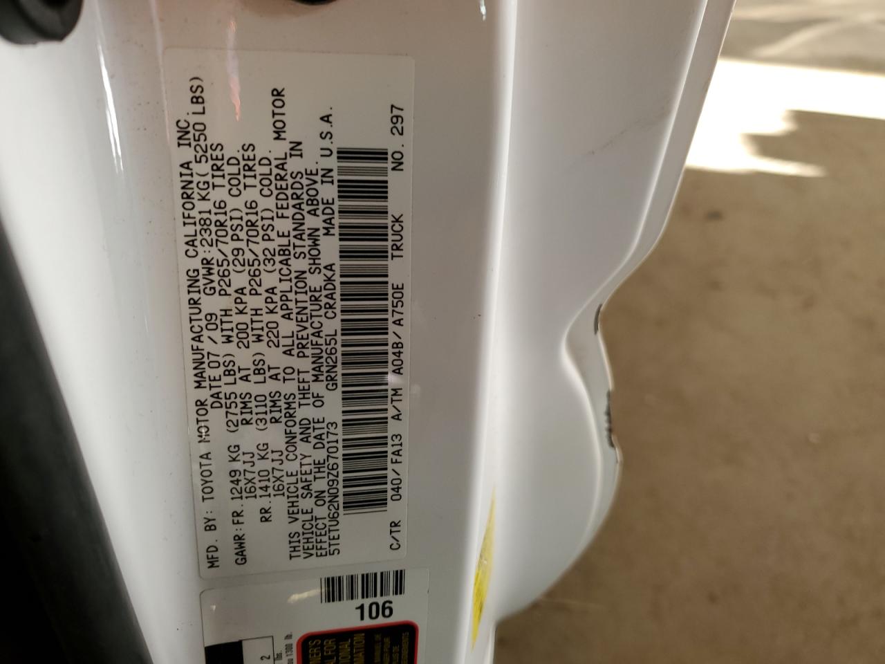 2009 Toyota Tacoma - Image 13