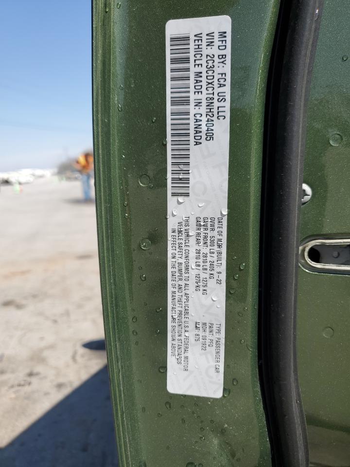 2022 Dodge Charger R/T VIN: 2C3CDXCT8NH240405 Lot: 53074865
