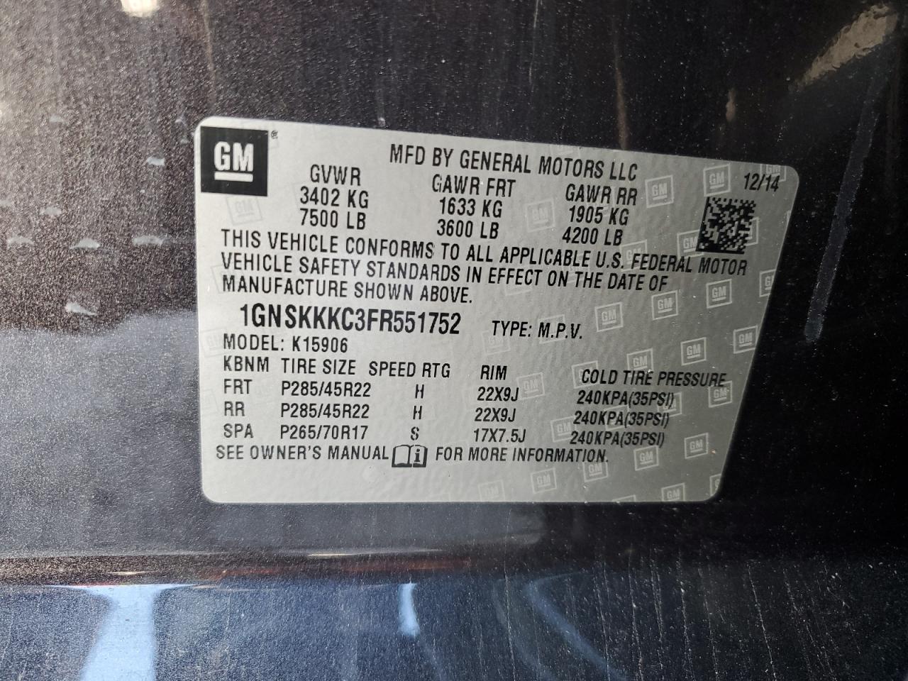 2015 Chevrolet Suburban - Image 13