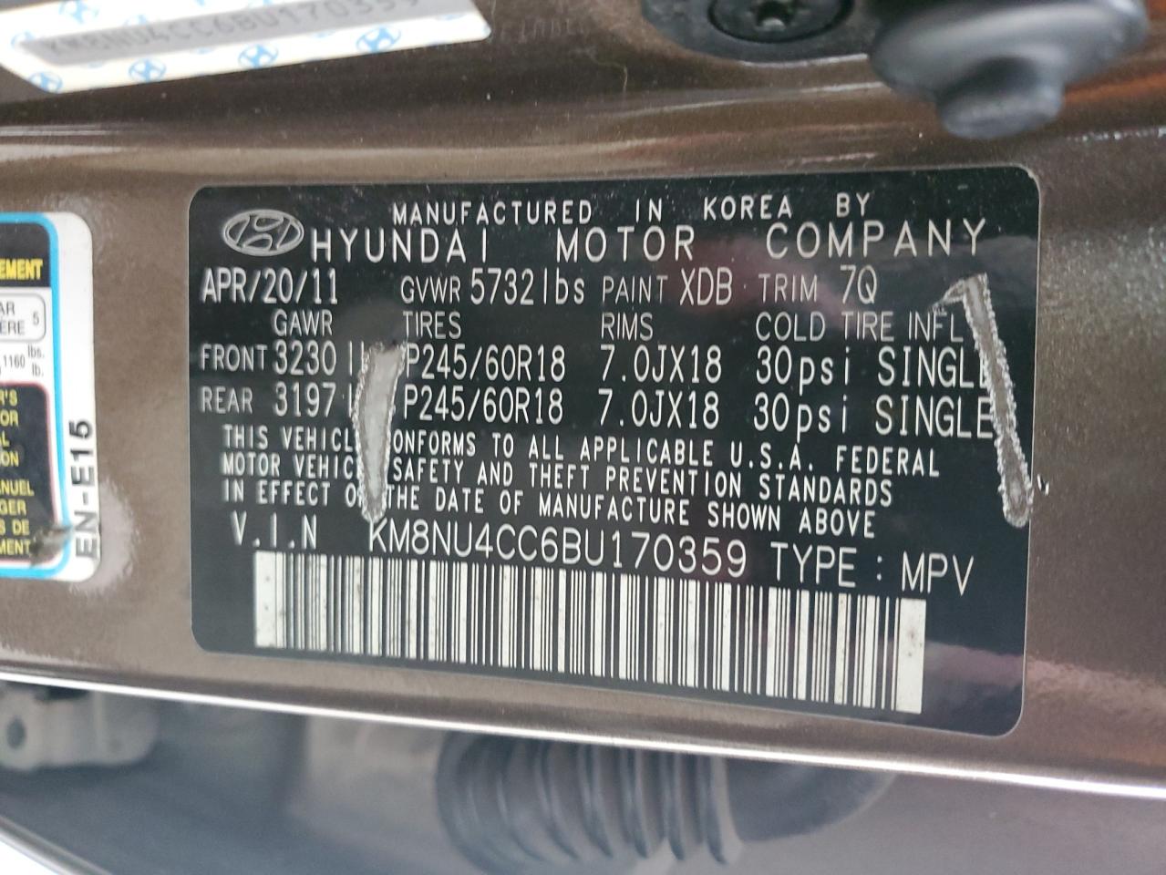 2011 Hyundai Veracruz - Image 13