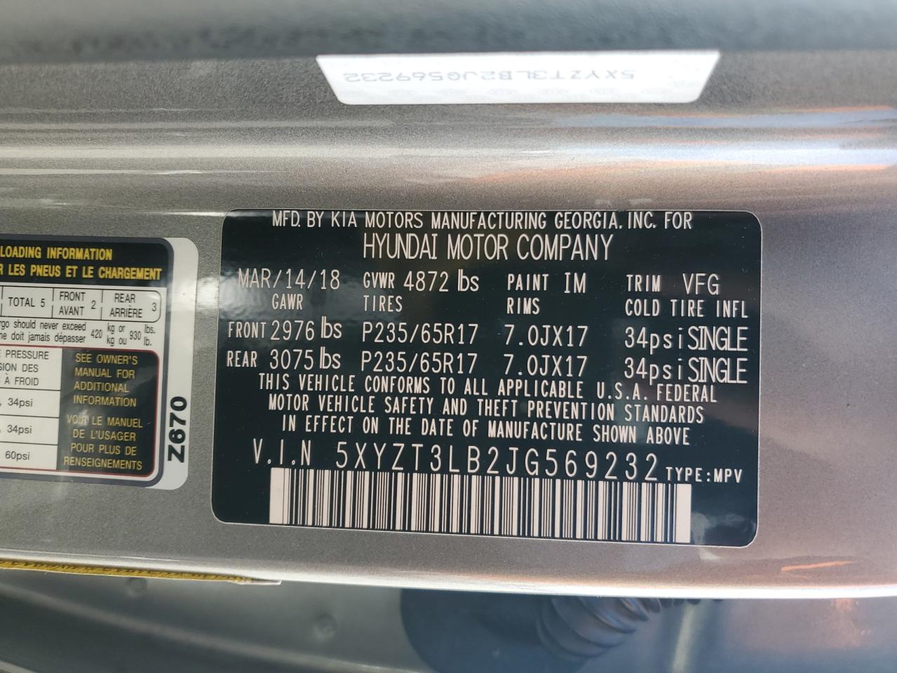 2018 Hyundai Santa Fe - Image 15