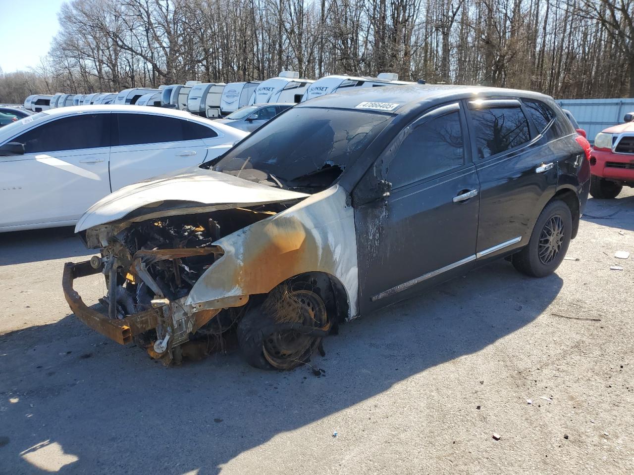 2015 Nissan Rogue Select S იყიდება Glassboro-ში, NJ - Burn - Engine