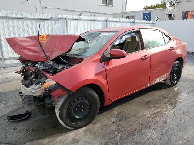  TOYOTA COROLLA 2018 Czerwony
