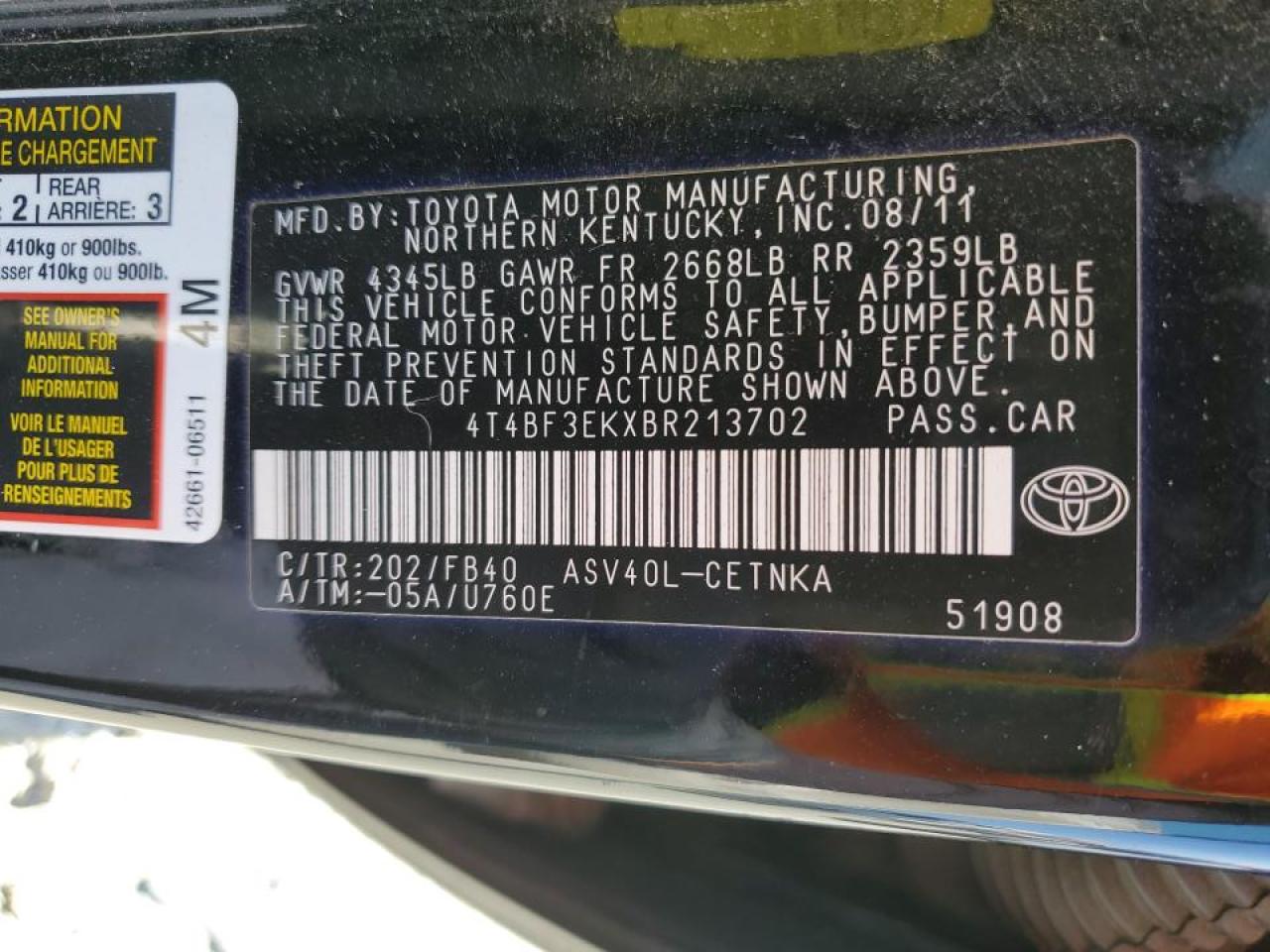 2011 Toyota Camry - Image 12