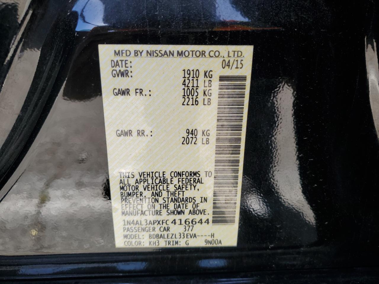 2015 Nissan Altima - Image 12