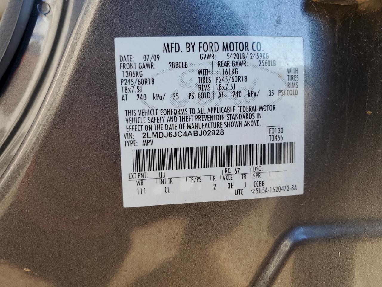 2010 Lincoln MKX - Image 13