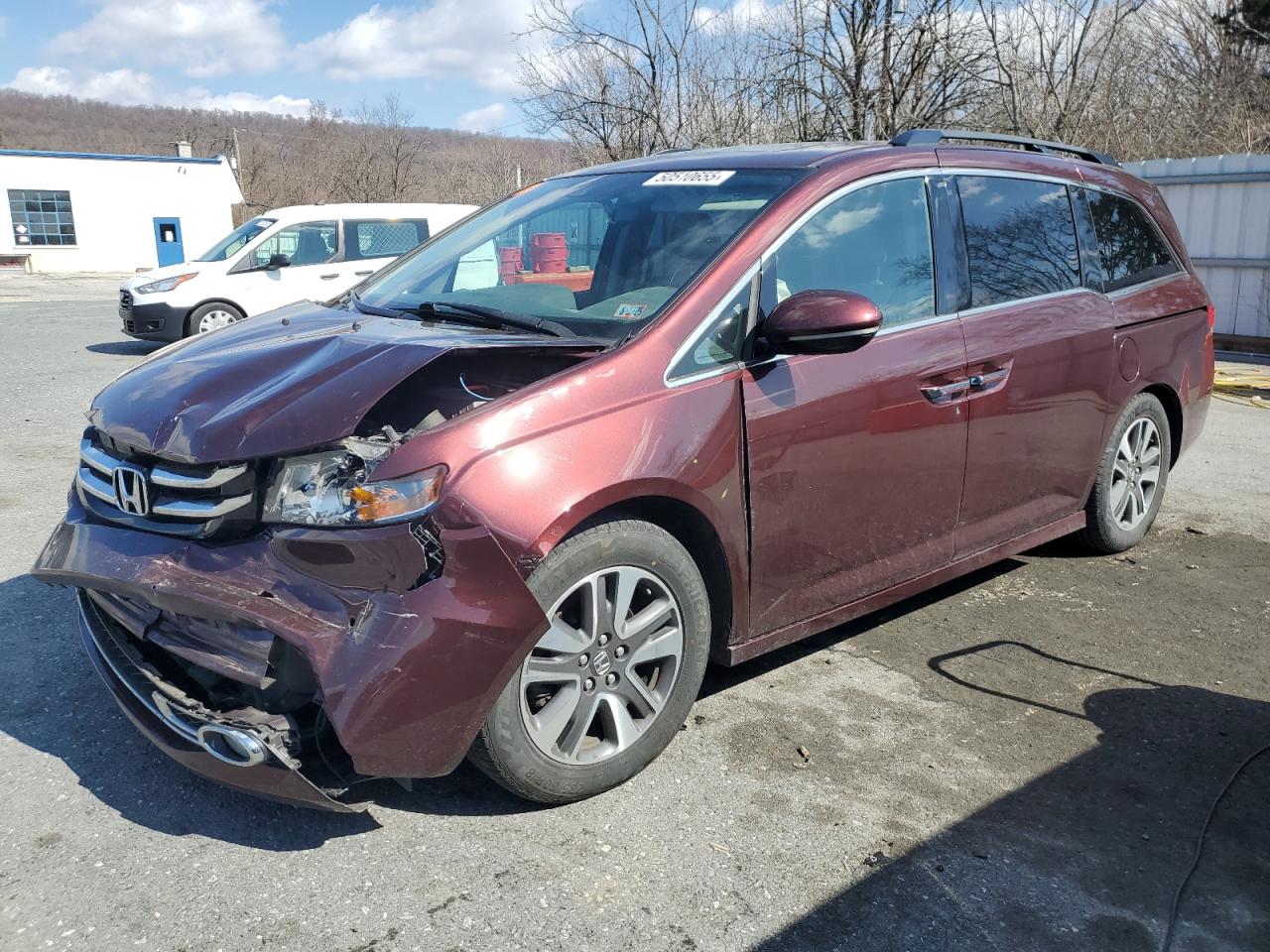 2016 Honda Odyssey Touring na sprzedaż w Grantville, PA - Front End
