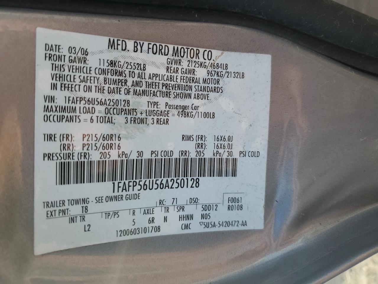 2006 Ford Taurus - Image 12