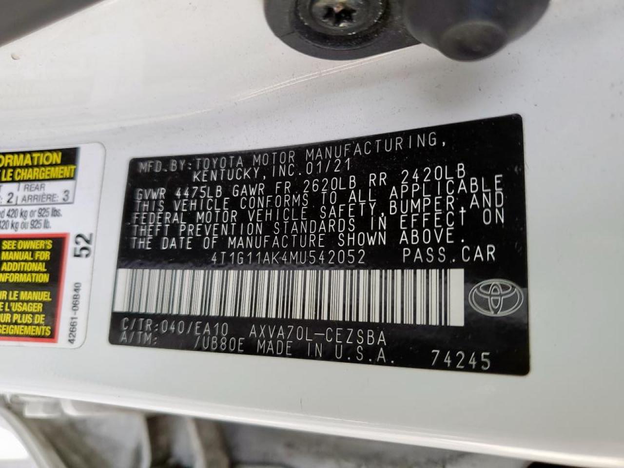 2021 Toyota Camry - Image 13