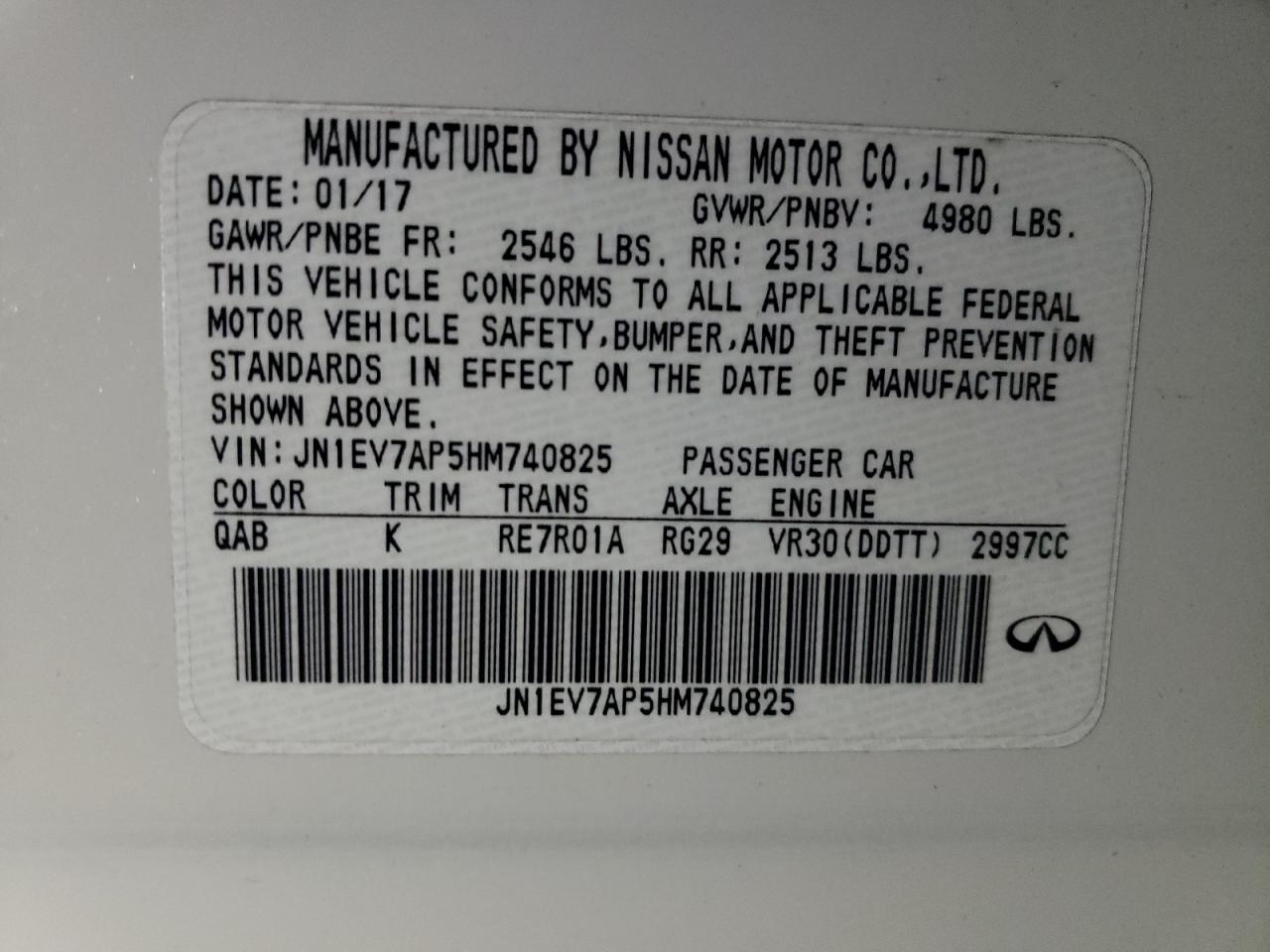 2017 Infiniti Q50 - Image 14