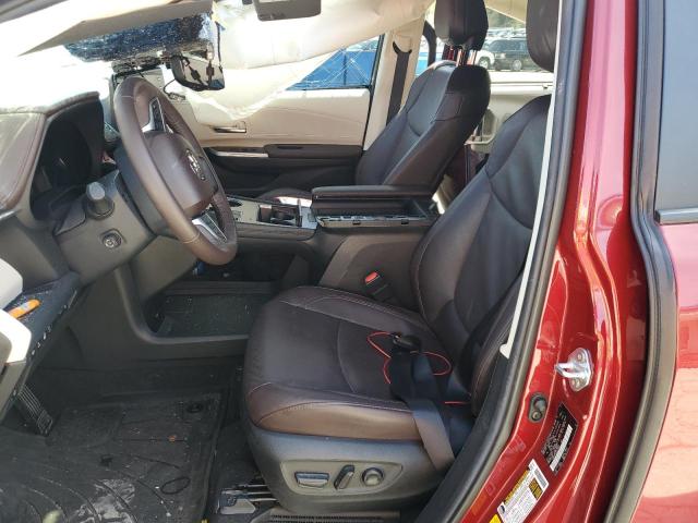  TOYOTA SIENNA 2024 Czerwony