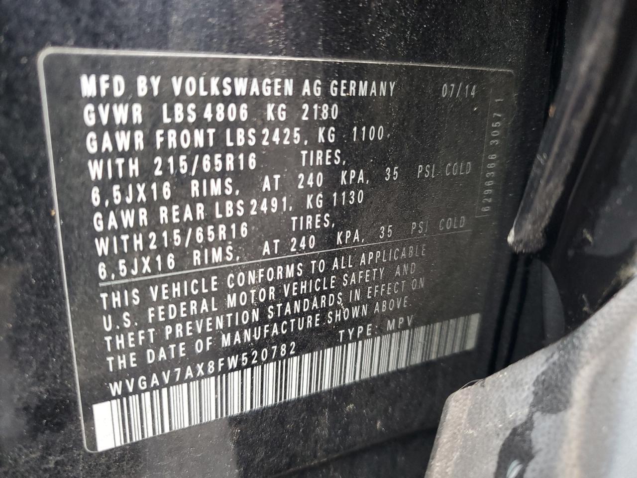 2015 Volkswagen Tiguan - Image 13