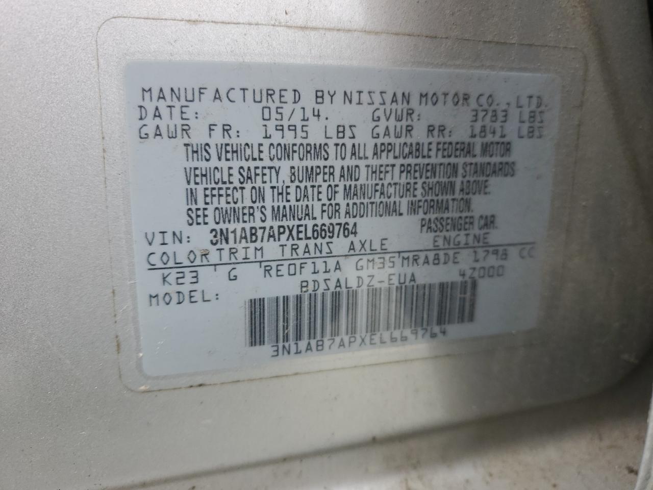 2014 Nissan Sentra - Image 14