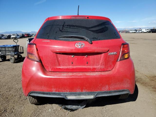  TOYOTA YARIS 2016 Czerwony