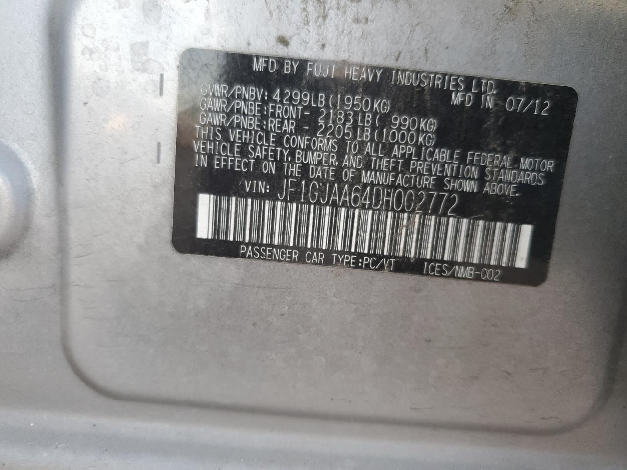 2013 Subaru Impreza - Image 12