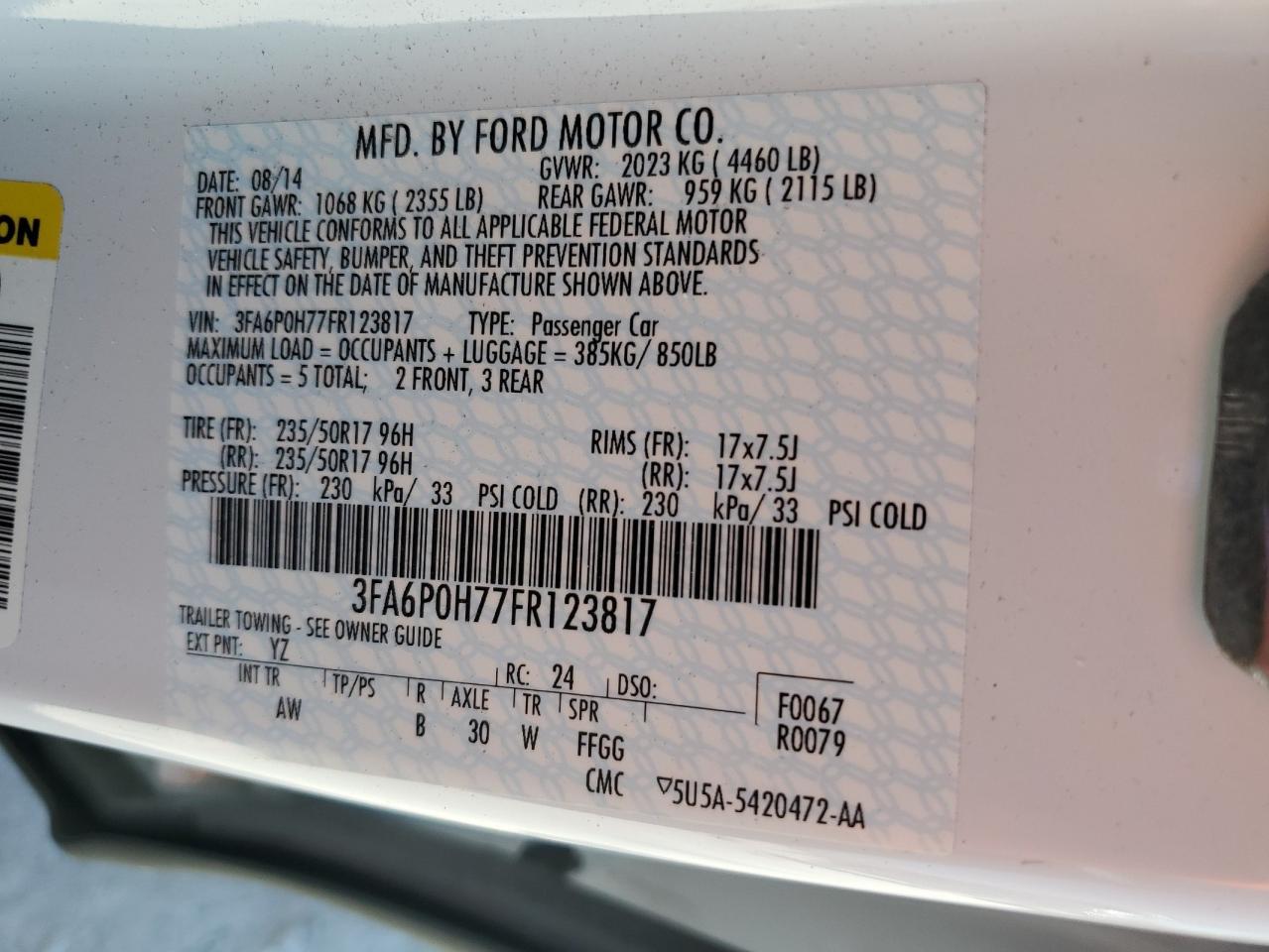 2015 Ford Fusion - Image 13