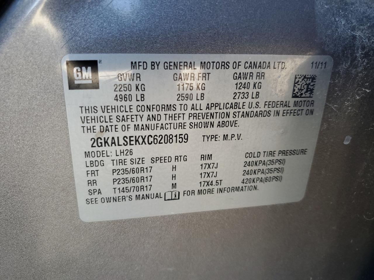 2012 GMC Terrain - Image 13