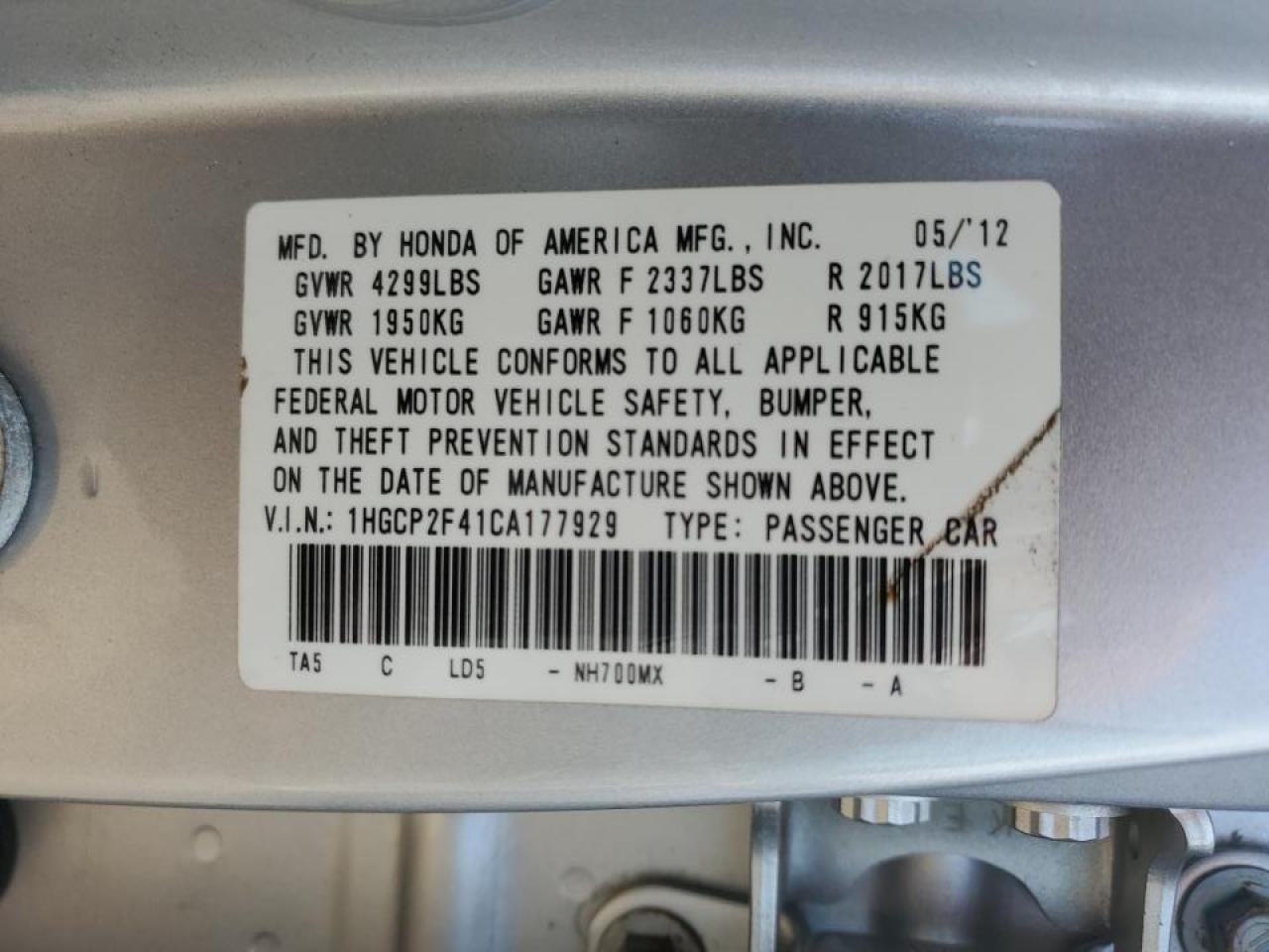 2012 Honda Accord - Image 12