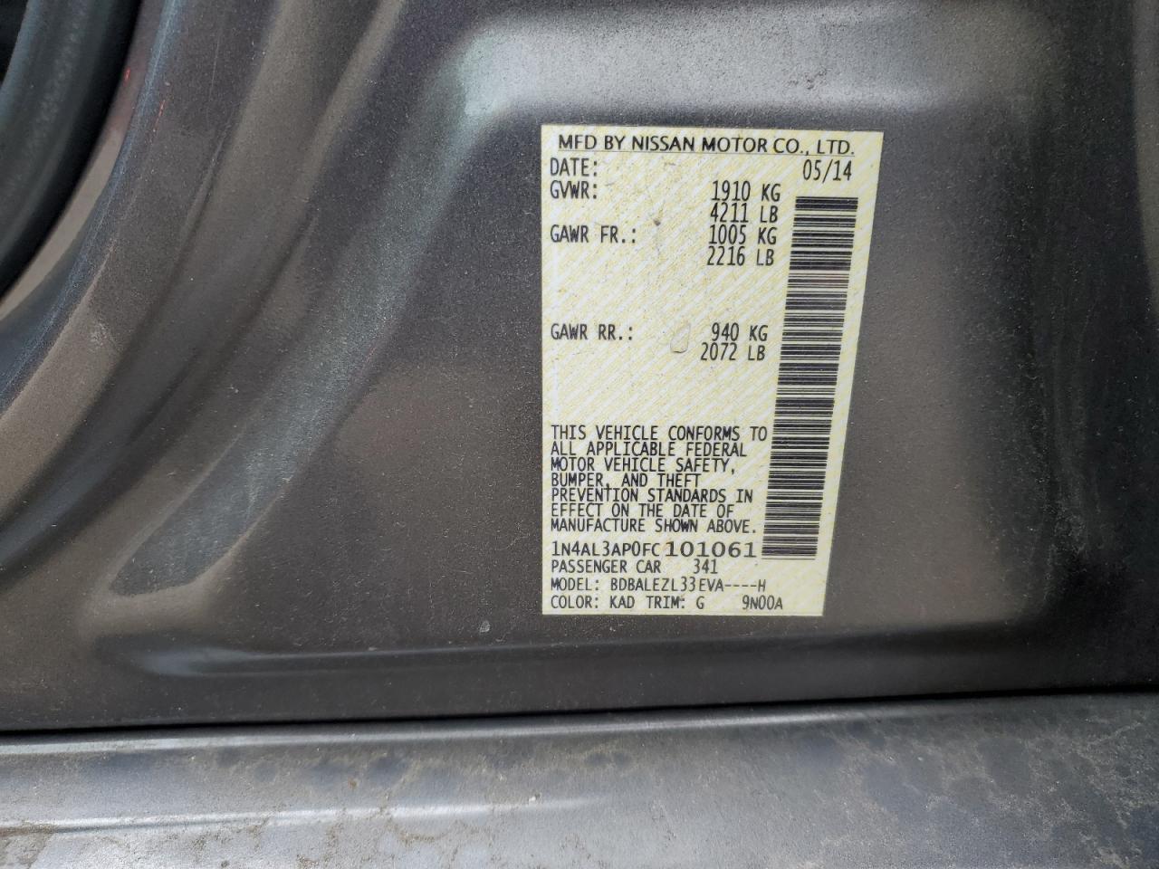 2015 Nissan Altima - Image 14