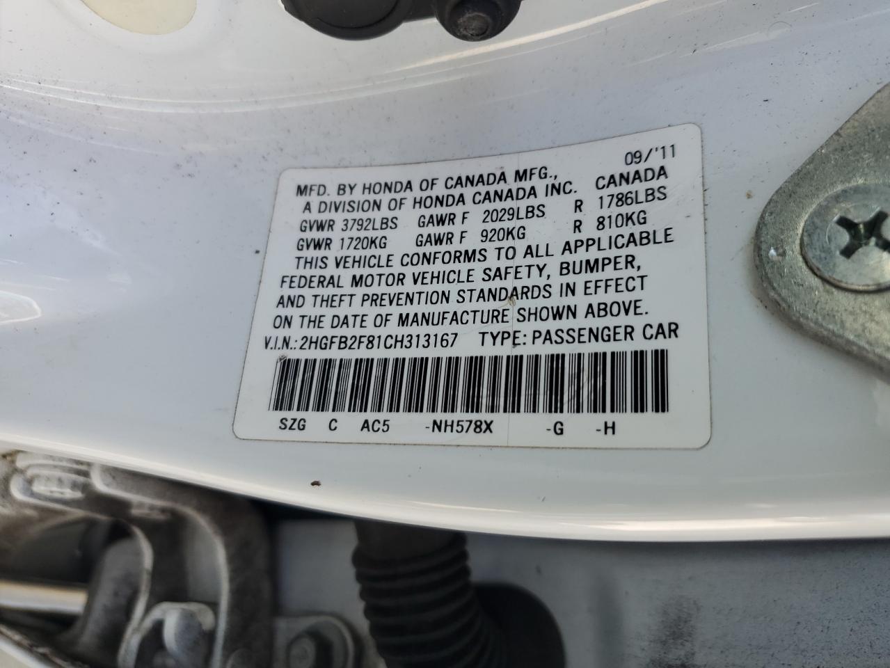 2012 Honda Civic - Image 12