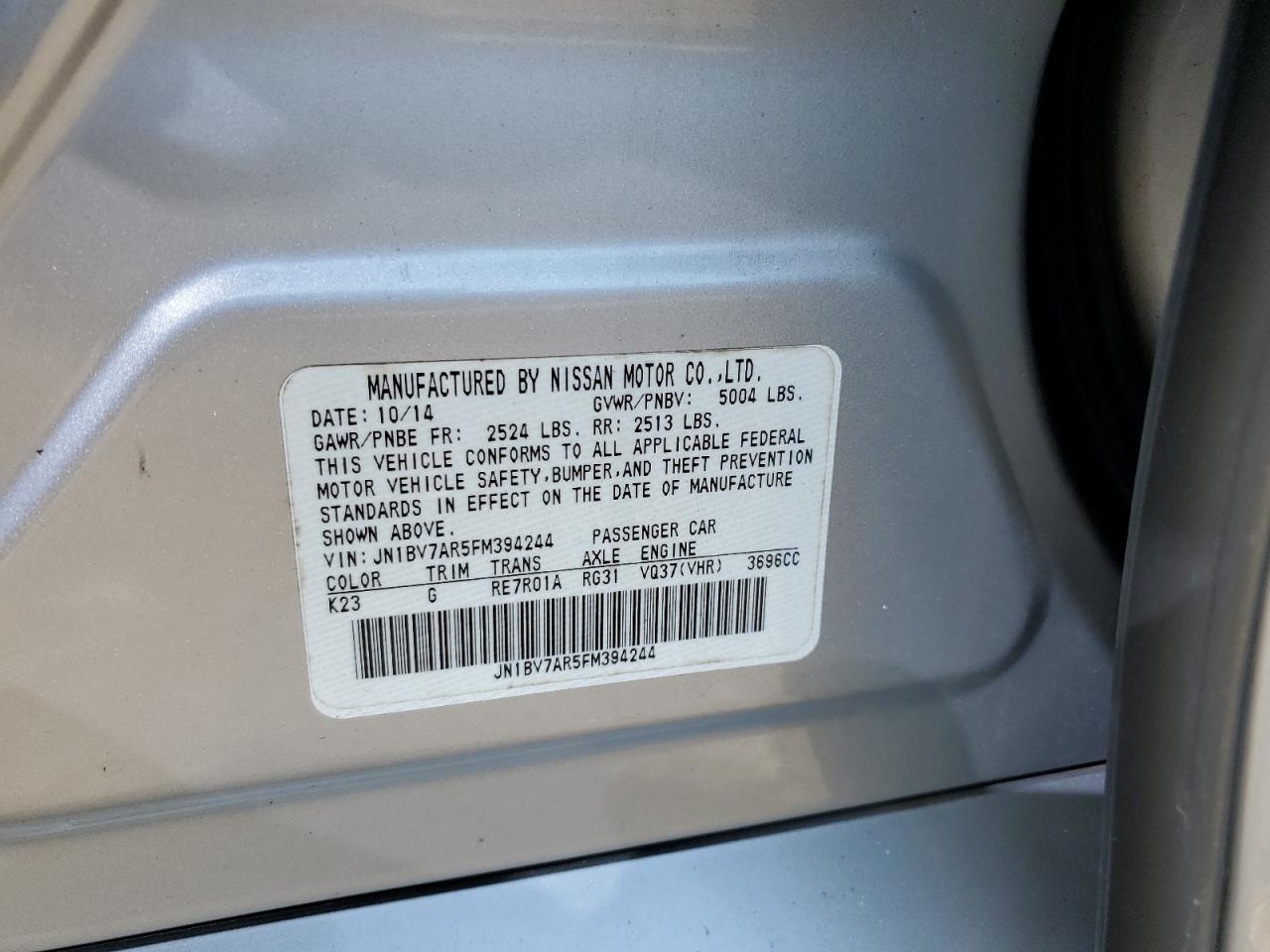 2015 Infiniti Q50 - Image 13
